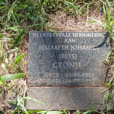CRONJE Johan 1892-1958 &amp; Elsie WENTZEL 1912-1969 :: CRONJE Elizabeth Johanna 1959-1997