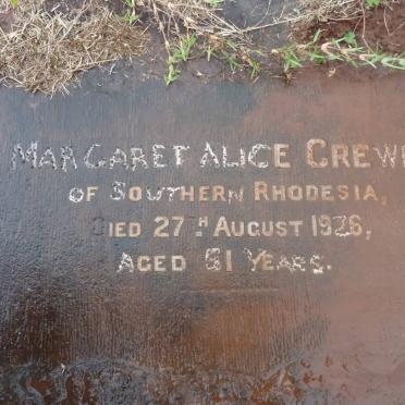 CREWE Margaret Alice -1926