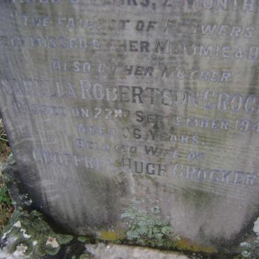 CROCKER Marjory Ann -1944 :: CROCKER Isabella Robertson -1944