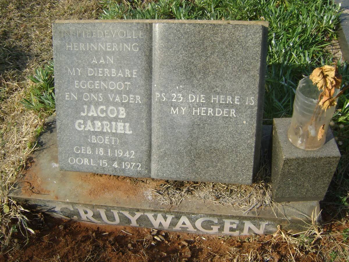 CRUYWAGEN Jacob Gabriel 1942-1972