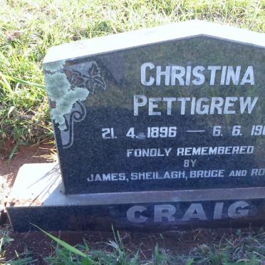 CRAIG Christina Pettigrew 1896-1964