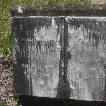 CRONJE Abraham Marthinus -1954 &amp; Catherina Elizabeth -1949