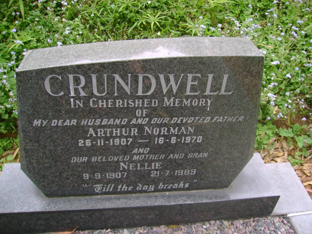 CRUNDWELL Arthur Norman 1907-1970 &amp; Nellie 1907-1989