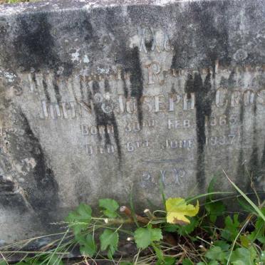 CROSS John Joseph 1865-1937