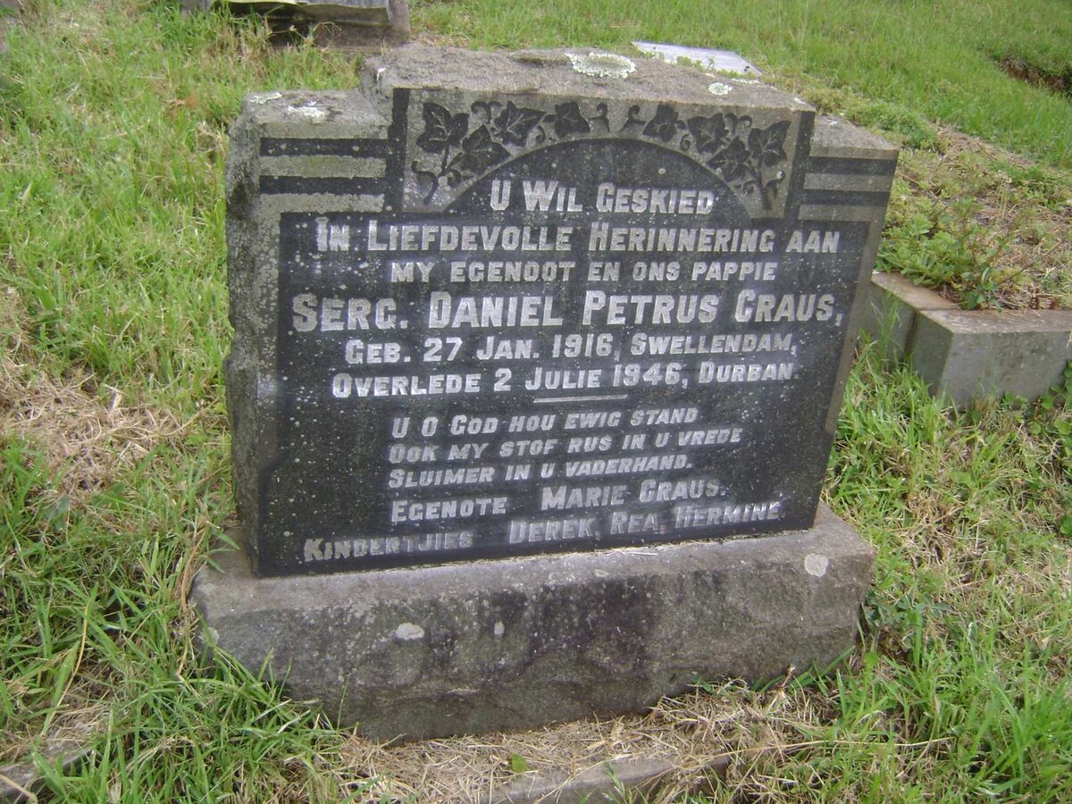 CRAUS Daniel Petrus 1916-1946
