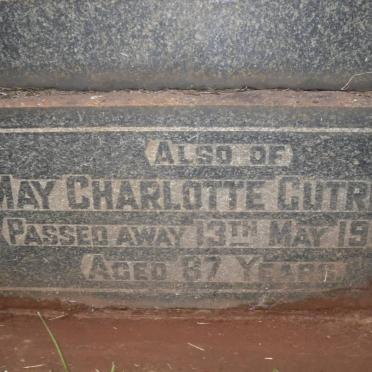 CUTRIDGE May Charlotte -1964 :: CUTRIDGE Felix Stuart -1925