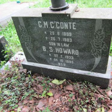 CONTE G.M.C. 1899-1983 :: HOWARD B.S. 1933-1995