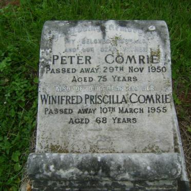 COMRIE Peter -1950 &amp; Winifred Priscilla -1955