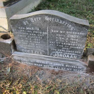 COETZEE Marita 1961-1986 :: JORDAAN Cindy 1958-1986