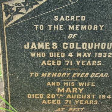 COLQUHOUN James -1932 &amp; Mary -1941