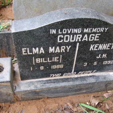 COURAGE Kenneth J.H. -1992 &amp; Elma Mary -1986