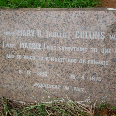 COLLINS Mary D. nee MAGGEE 1906-1976