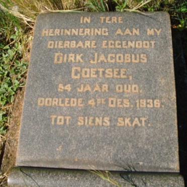 COETSEE Dirk Jacobus -1936