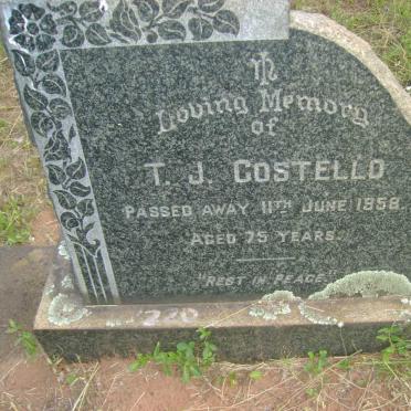 COSTELLO T.J. -1958