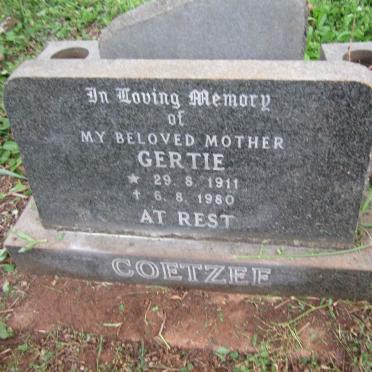 COETZEE Gertie 1911-1980