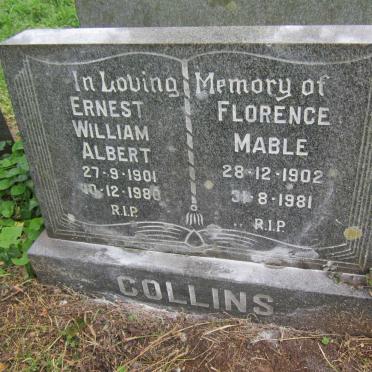 COLLINS Ernest William Albert 1901-1980 &amp; Florence Mable 1902-1981