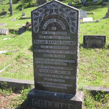 COLLINS William Barton -1930 &amp; Gertrude - 1965