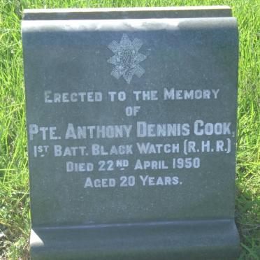 COOK Anthony Dennis -1950