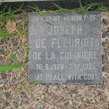 COLINIERE Joseph, De Fleuriot De La 1928-1995