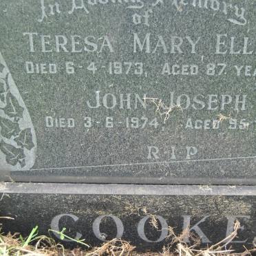 COOKE John Joseph -1974 &amp; Teresa Mary Ellen -1973