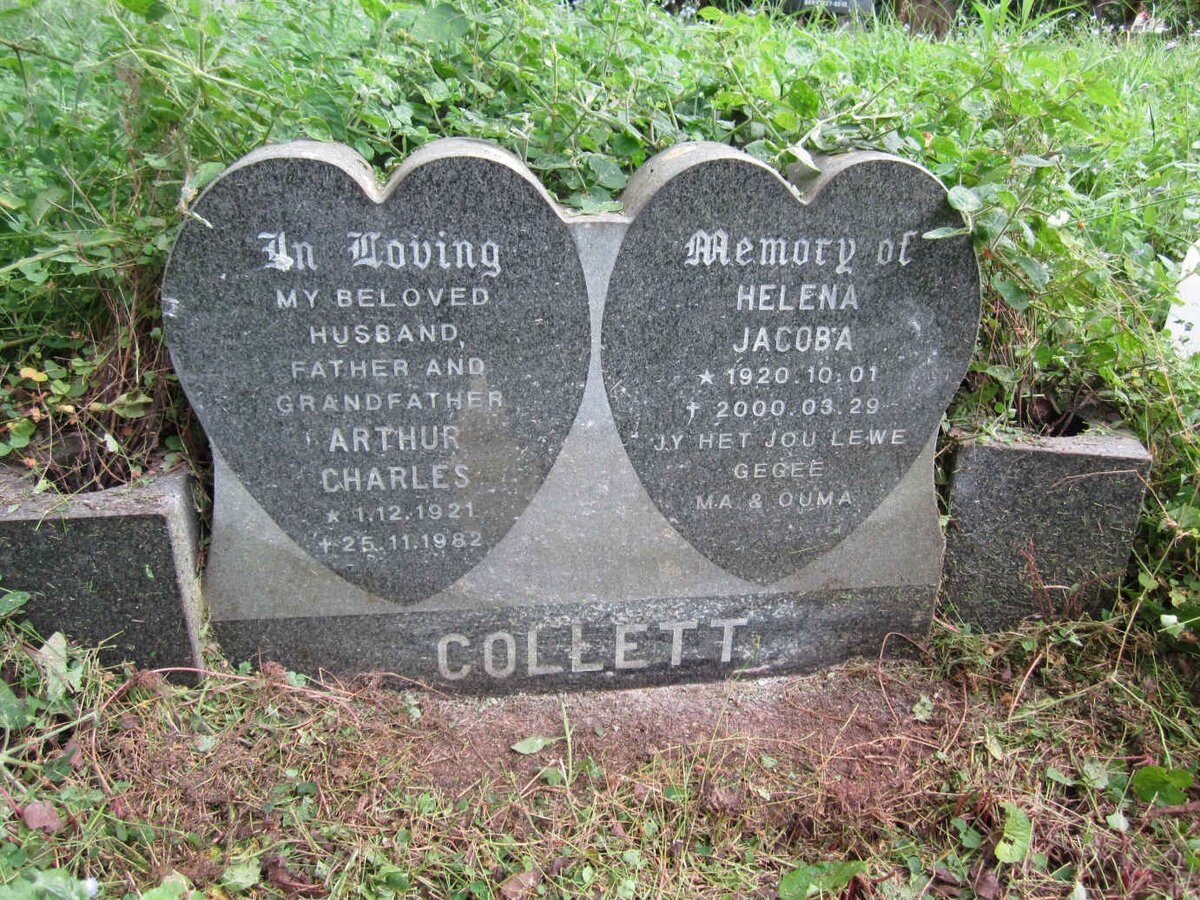 COLLET Arthur Charles 1921-1982 &amp; Helena Jacoba 1920-2000
