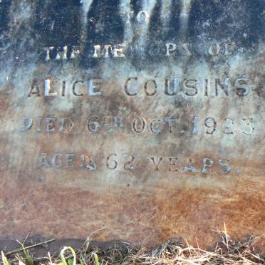 COUSINS Alice -1923