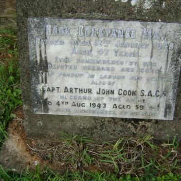 COOK Arthur John -1943 &amp; Constance May -1940