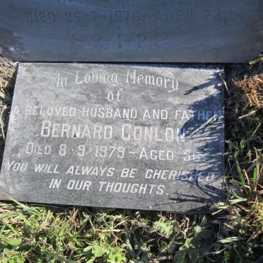 CONLON Elizabeth -1932 :: CONLON Dennis E. -1948 :: CONLON Faith Raymond ? :: CONLON H.F. -1976 