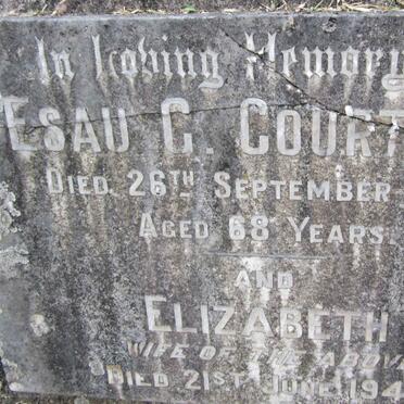 COURTMAN Esau G. -1930 &amp; Elizabeth -1944