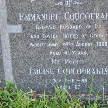 COUCOURAKIS Emmanuel -1960 :: COUCOURAKIS Louise -1889