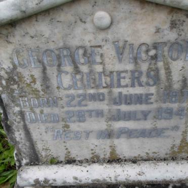 CELLIERS George Victor 1874-1943