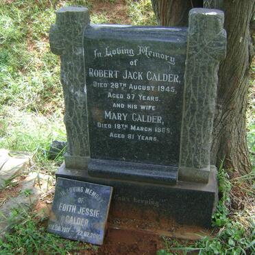 CALDER Robert Jack -1945 &amp; Mary -1965 :: CALDER Edith Jessie 1917-2003