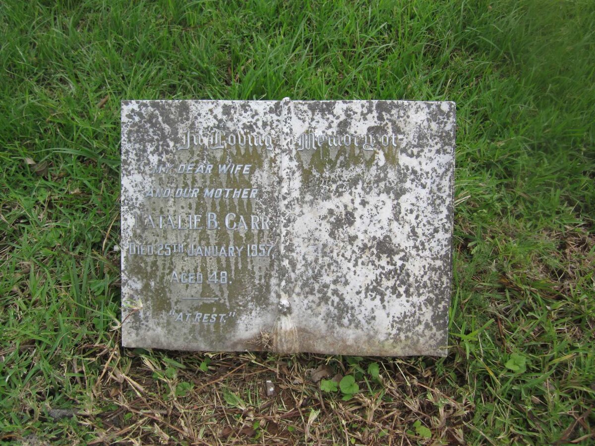 CARR Natalie B. -1957