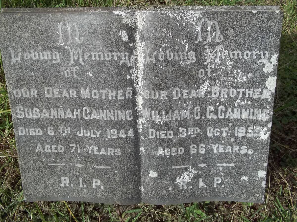 CANNING Susannah -1944 :: CANNING William C.C. -1959