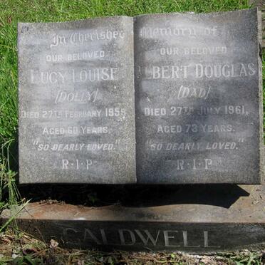 CALDWELL Albert Douglas -1961 &amp; Lucy Louise -1959