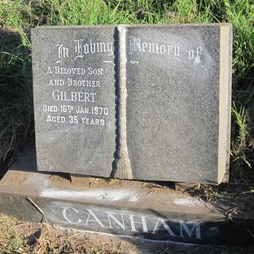CANHAM Gilbert -1970