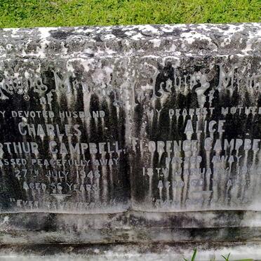 CAMPBELL Charles Arthur -1946 &amp; Alice Florence -1956