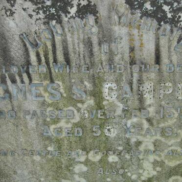 CAMPBELL Agnes S. -1928