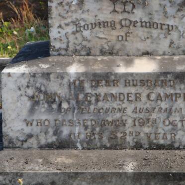 CAMPBELL John Alexander -1926