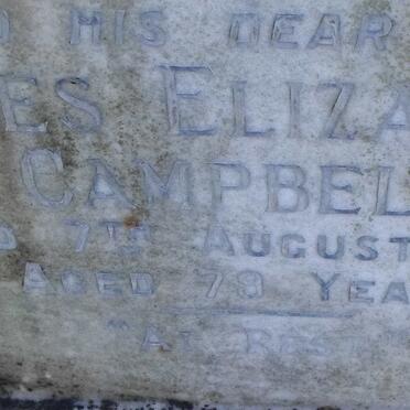 CAMPBELL Donald -1941 &amp; Agnes Elizabeth -1969