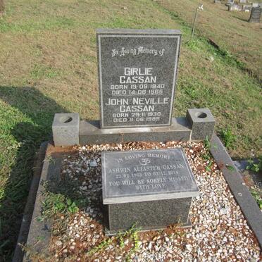 CASSAN John Neville 1930-1989 &amp; Girlie 1940-1965 :: CASSAN Ashwin Allister 1963-2014