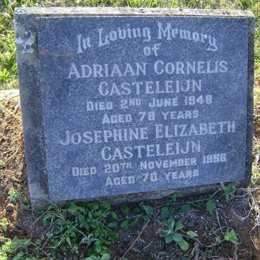 CASTELEIJN Adriaan Cornelis -1948 &amp; Josephine Elizabeth -1956