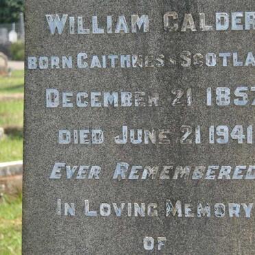 CALDER William 1857-1941 