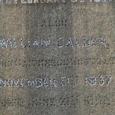 CALDER William -1937