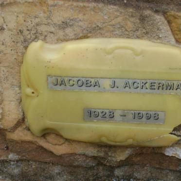 ACKERMAN Jacoba J. 1928-1998