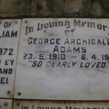 ADAMS George Archibald 1910-1971