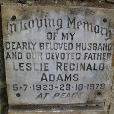 ADAMS Leslie Reginald 1923-1978