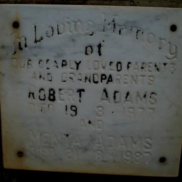 ADAMS Robert -1977 &amp; Menta -1987