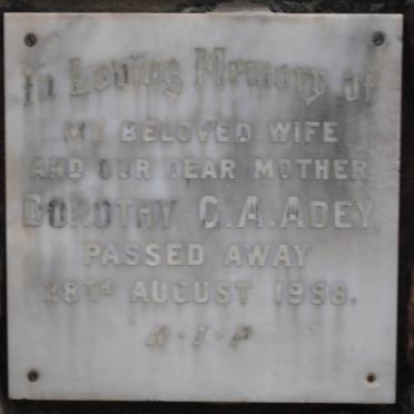 ADEY Dorothy G.A. -1958