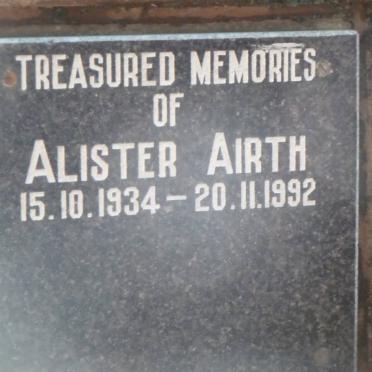 AIRTH Alister 1934-1992